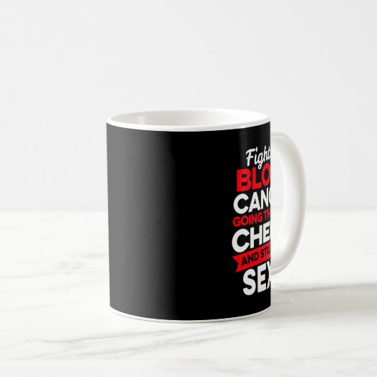 おもしろいがん戦闘機の血液がん患者Chemo Ther コーヒーマグカップ (正面右)