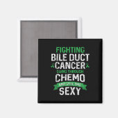 おもしろいがん戦闘胆管がん患者Chemo マグネット (正面/裏面)