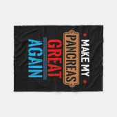 おもしろいが再び私の膵臓素晴らしを作る11月14日 フリースブランケット (正面(横))