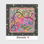 おもしろいが喜んで生きるカラフル シール (シート)