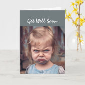 おもしろいが幸せであなたは病気にならない カード (黄色い花)