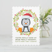 ~おもしろいが得意なクリスマスペンギンいけな シーズンカード (スタンド正面)