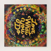 おもしろいが愛する自分の行うフローラかわいらしの感性 ジグソーパズル (横)