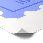 「おもしろいが起こる」引用文ブルースタンププリント ポスター (角)