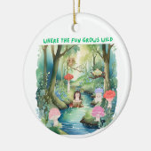 おもしろいが野生のオーナメント セラミックオーナメント (左)