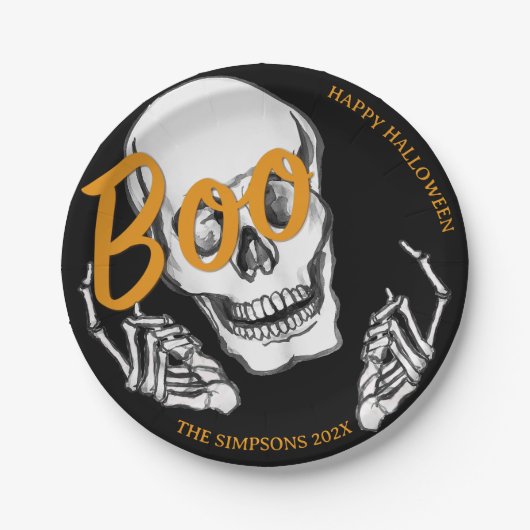 おもしろいくそー!ハロウィンホームパーティー ペーパープレート (正面)