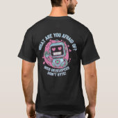 🤖おもしろいくもの巣開発者ミームWe't Byte Tシャツ (裏面)
