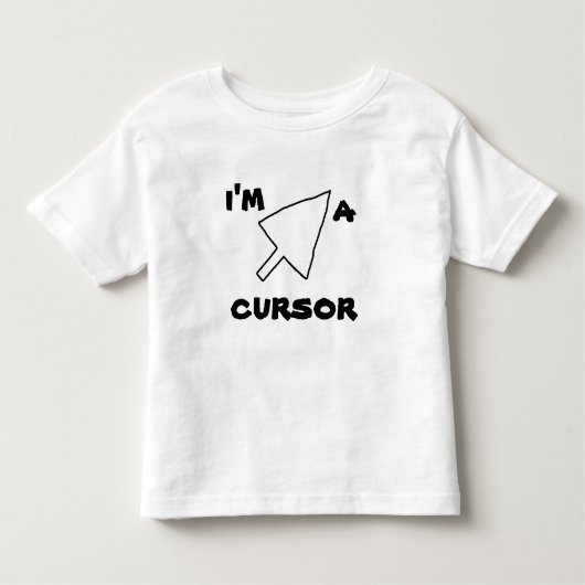 おもしろいくもの巣Lingo I'M A CURSOR Tee n Shirts トドラーTシャツ (正面)