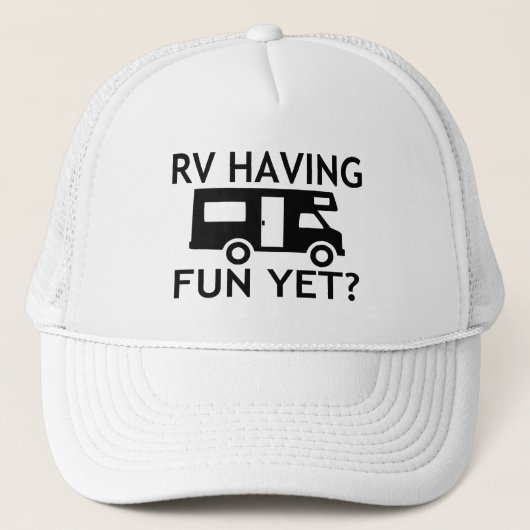 おもしろいけれどもおもしろいな言葉遊びを持っているRV キャップ (正面)