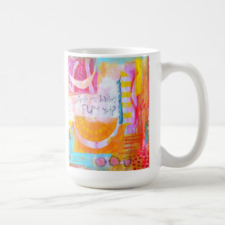 おもしろいけれどもマグを持っている私達はあります コーヒーマグカップ