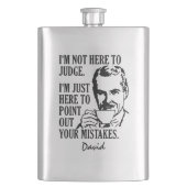 "おもしろいここに"名前をカスタムするのフラスコを判断するため フラスク (正面)