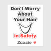 おもしろいことわざについてヘルメットの髪を覆う – 懸命帽子 シール (シート)