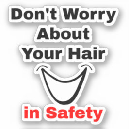 おもしろいことわざについてヘルメットの髪を覆う – 懸命帽子 シール