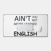 おもしろいことわざは英語が下手じゃない デスクマット (キーボード&マウス)