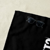 おもしろいことわざもし白黒 ビーチタオル (インサイチュ)