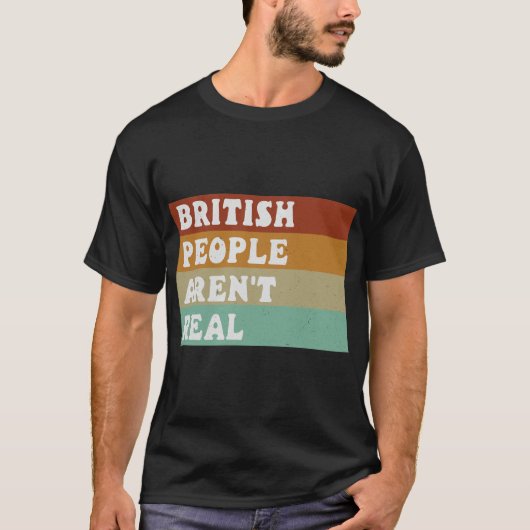 おもしろいことわざイギリス国民は実在 Tシャツ (正面)