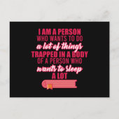 おもしろいことわざオフィスの怠惰な作業者処理 ポストカード (正面)