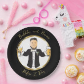 おもしろいことわざグルームオス結婚マンガのブランチ ペーパープレート (パーティー)