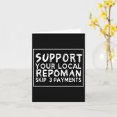 おもしろいことわざサポート地域の担当者スキップ3支払 カード (黄色い花)