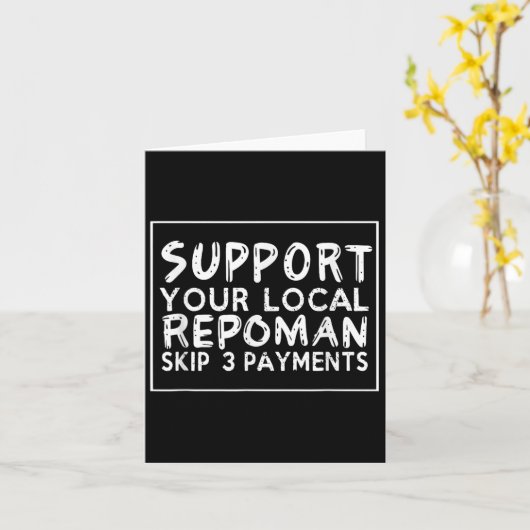 おもしろいことわざサポート地域の担当者スキップ3支払 カード (黄色い花)