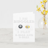 おもしろいことわざビポ遊ラー8ボールおよび9ボール男性W カード (黄色い花)