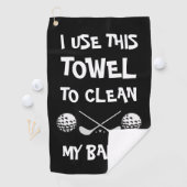 おもしろいことわざブラック ゴルフタオル (インサイチュ)