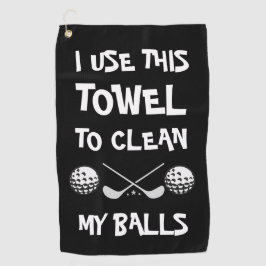 おもしろいことわざブラック ゴルフタオル