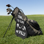 おもしろいことわざブラック ゴルフタオル (グリーン)