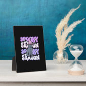 おもしろいことわざ不気味シーズンハロウィーン猫好きウォム フォトプラーク (側面)