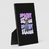 おもしろいことわざ不気味シーズンハロウィーン猫好きウォム フォトプラーク (側面)