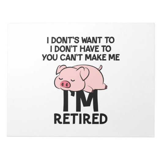 おもしろいことわざ仙骨引用文 ノートパッド (正面)