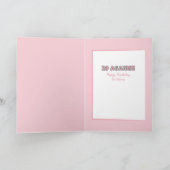 おもしろいことわざ女漫画サッシー40歳の誕生日 カード (内部)