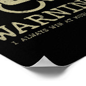 おもしろいことわざ車いすユーザー障害者戦争 ポスター (角)