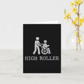 おもしろいことわざ車いす利用者2障害あわ カード (黄色い花)