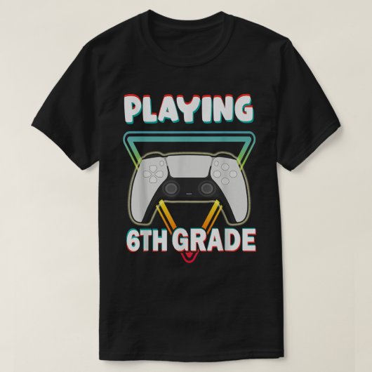 おもしろいことわざ6年生新学期ビデオゲームB Tシャツ (デザイン正面)