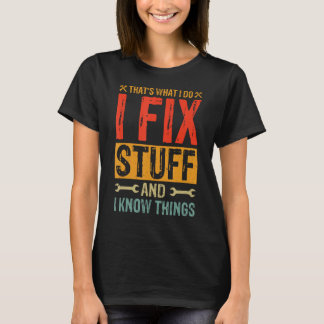 おもしろいことわざ-物とIを修正する方法 Tシャツ