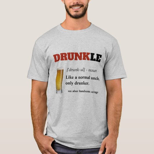 おもしろいことわざ – 酔っおもしろい払い Tシャツ (正面)