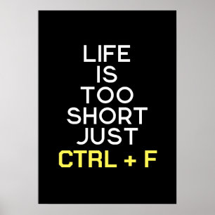おもしろいことわざCtrl + F ポスター