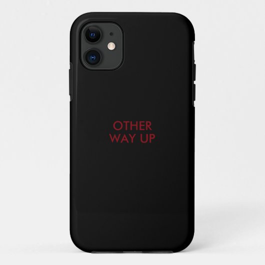 おもしろいことわざ'other way up' Case-Mate iPhoneケース (裏面)