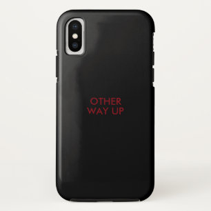 おもしろいことわざ'other way up' iPhone XSケース