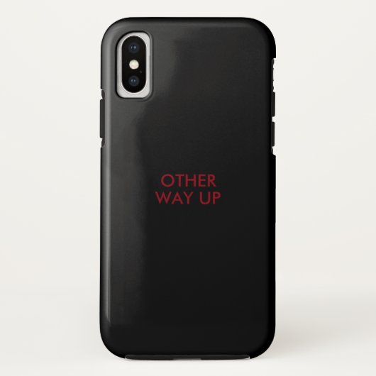 おもしろいことわざ'other way up' Case-Mate iPhoneケース (裏面)