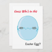 おもしろいこのイースター卵の友人のホルに誰がいるか最高のを推測 シーズンカード (正面/裏面)
