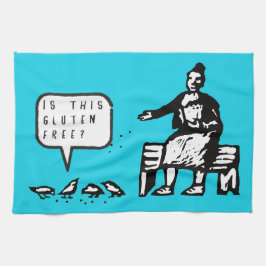 おもしろいこのグルテンの自由な鳥の漫画はです キッチンタオル