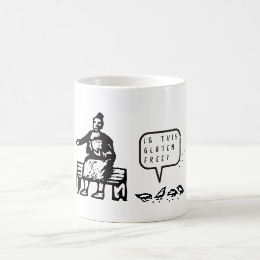 おもしろいこのグルテンの自由な鳥の漫画はです コーヒーマグカップ (中央)