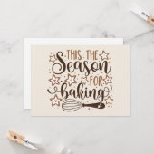 おもしろい'このシーズンズフォーベーキングデザイン カード (正面/裏面インサイチュ)