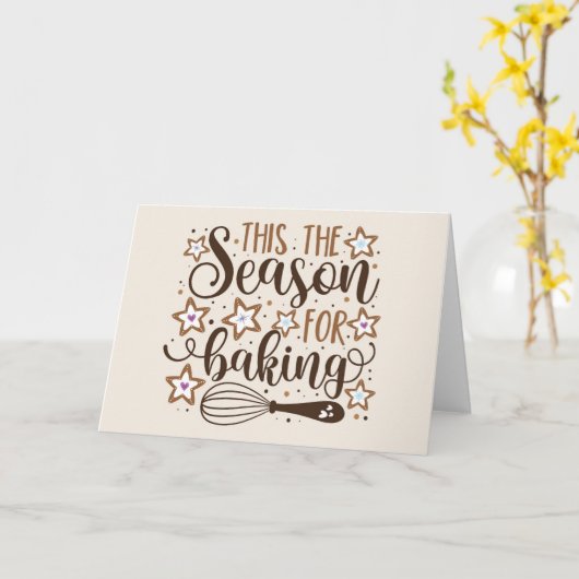 おもしろい'このシーズンズフォーベーキングデザイン カード (黄色い花)