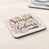 おもしろい'このシーズンズフォーベーキングデザイン コースター (左側)