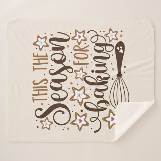おもしろい'このシーズンズフォーベーキングデザイン シェルパブランケット (正面(横))
