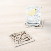 おもしろい'このシーズンズフォーベーキングデザイン スクエアペーパーコースター (インサイチュ)