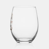 おもしろい'このシーズンズフォーベーキングデザイン ステムなしワイングラス (左)